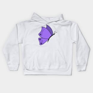 Purple Butterfly Kids Hoodie